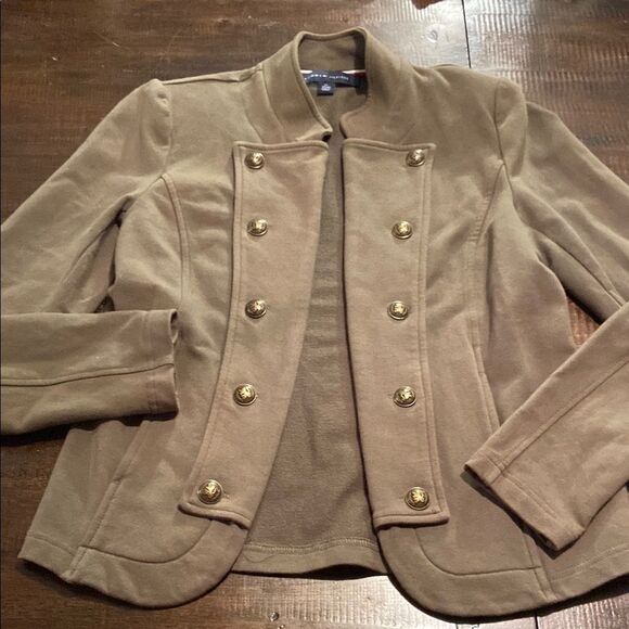 Women's Tommy Hilfiger Olive Military Style Jacket size XS - Picture 1 of 8